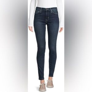 Hudson Blair high rise super skinny Jeans Dark Blue Denim size 27 EUC